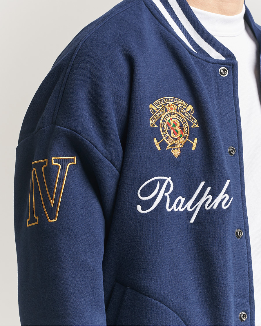 Hombres | Jerséis y prendas de punto | Polo Ralph Lauren | Magic Fleece Bomber Jacket Newport Navy