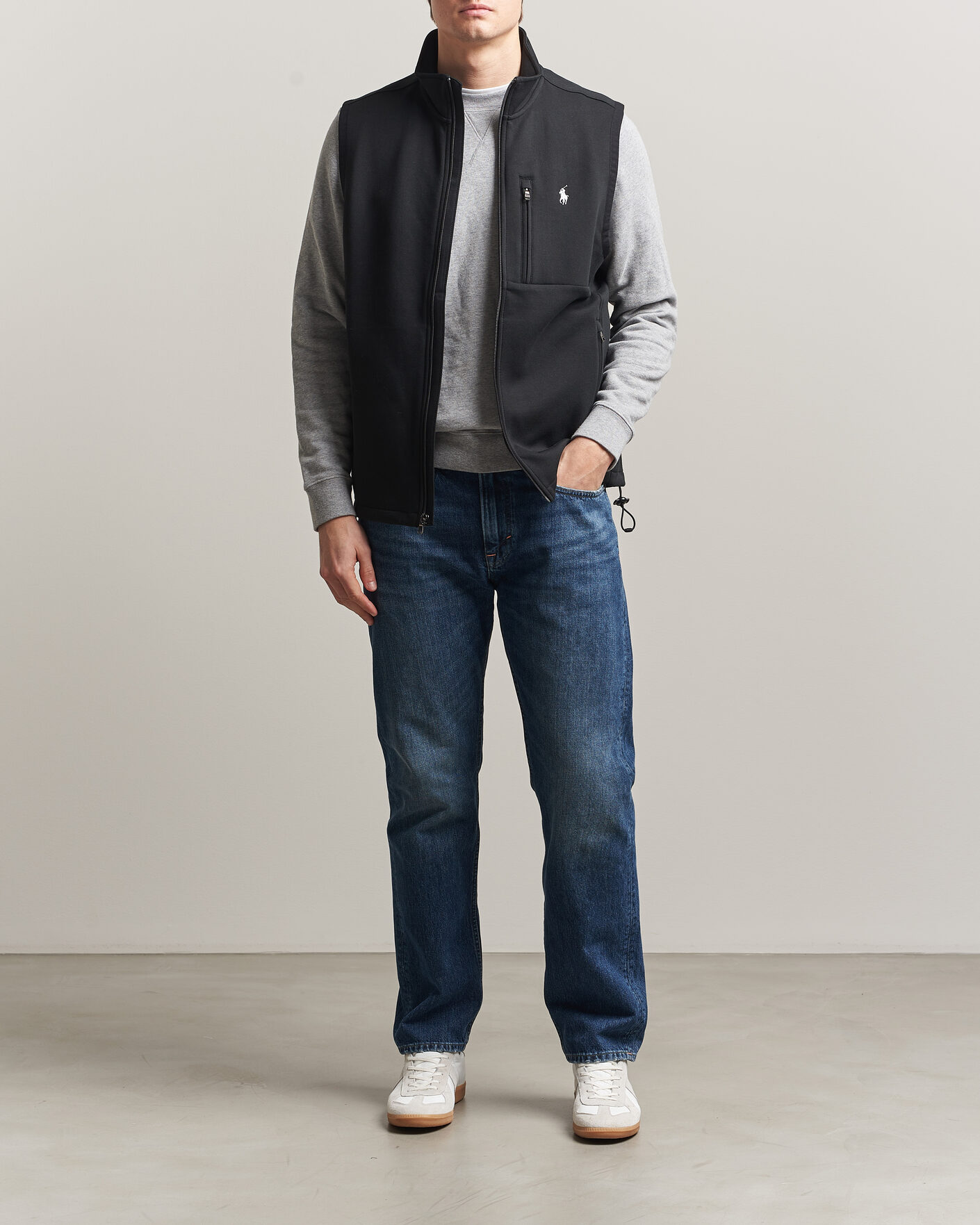 Hombres | Jerséis y prendas de punto | Polo Ralph Lauren | Double Knitted Vest Polo Black