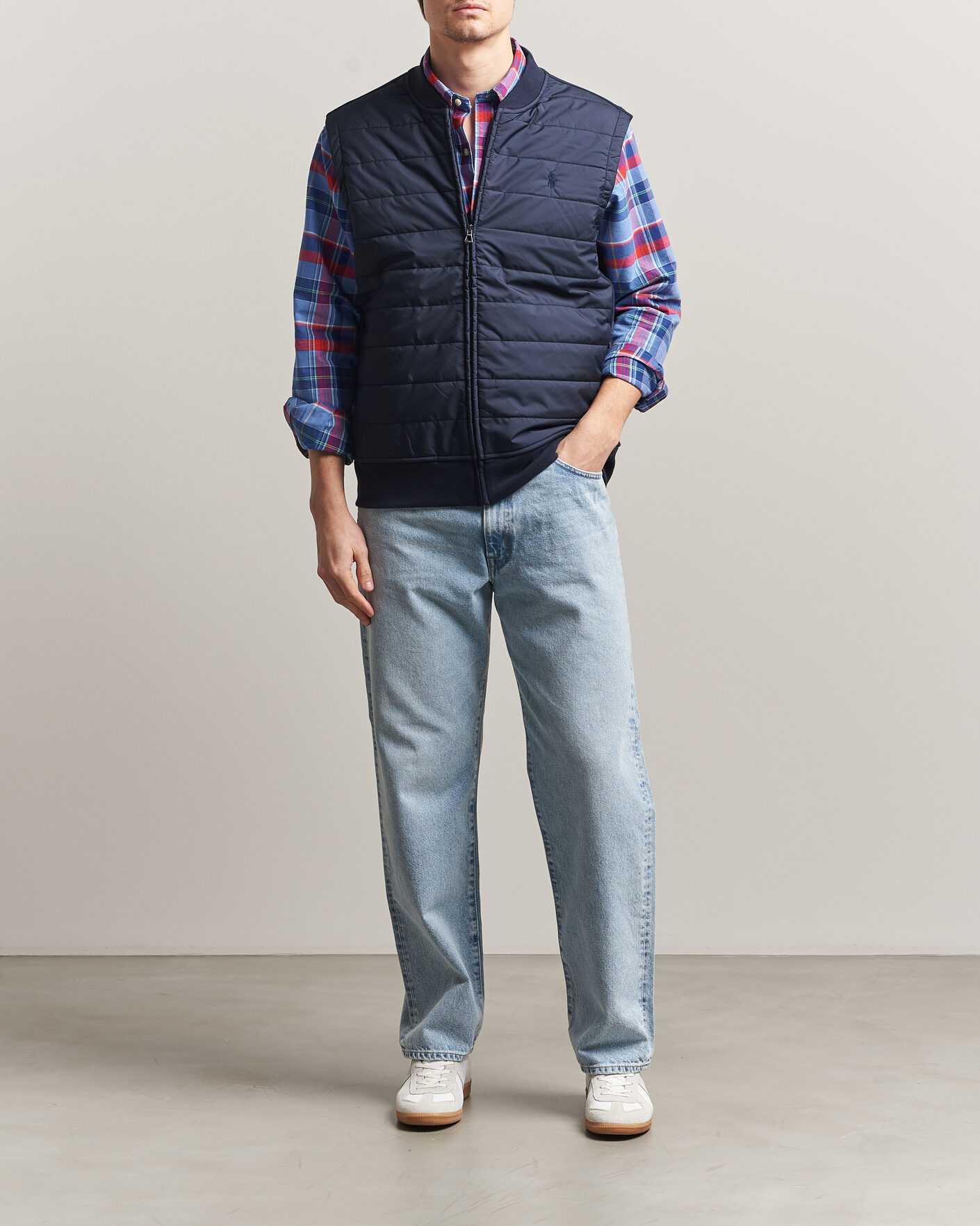 Hombres | Chalecos | Polo Ralph Lauren | Double Knitted Jaquard Vest Aviator Navy