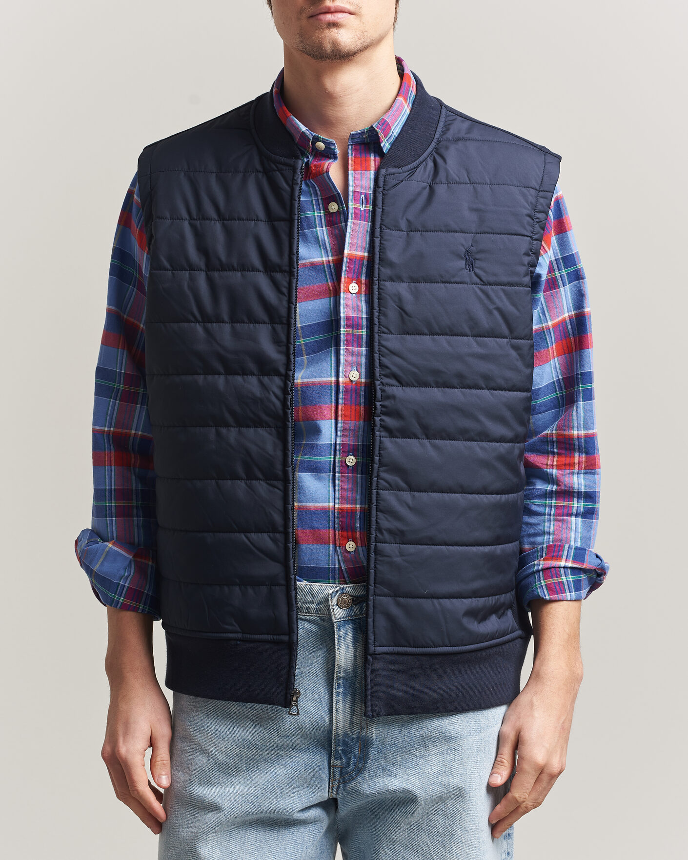 Hombres | Chalecos | Polo Ralph Lauren | Double Knitted Jaquard Vest Aviator Navy
