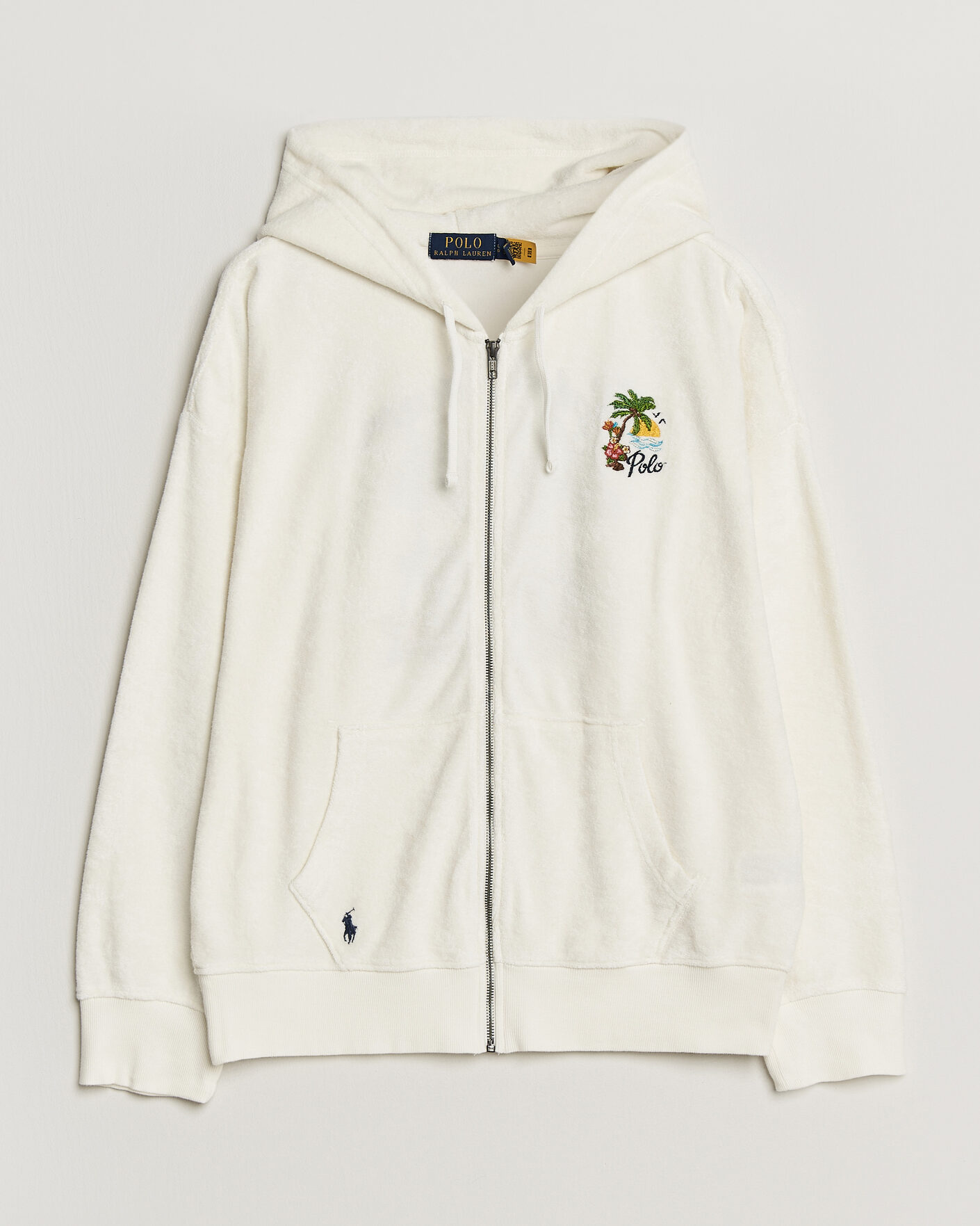 Hombres | Jerséis y prendas de punto | Polo Ralph Lauren | Cotton Terry Printed Full-Zip Hoodie Nevis