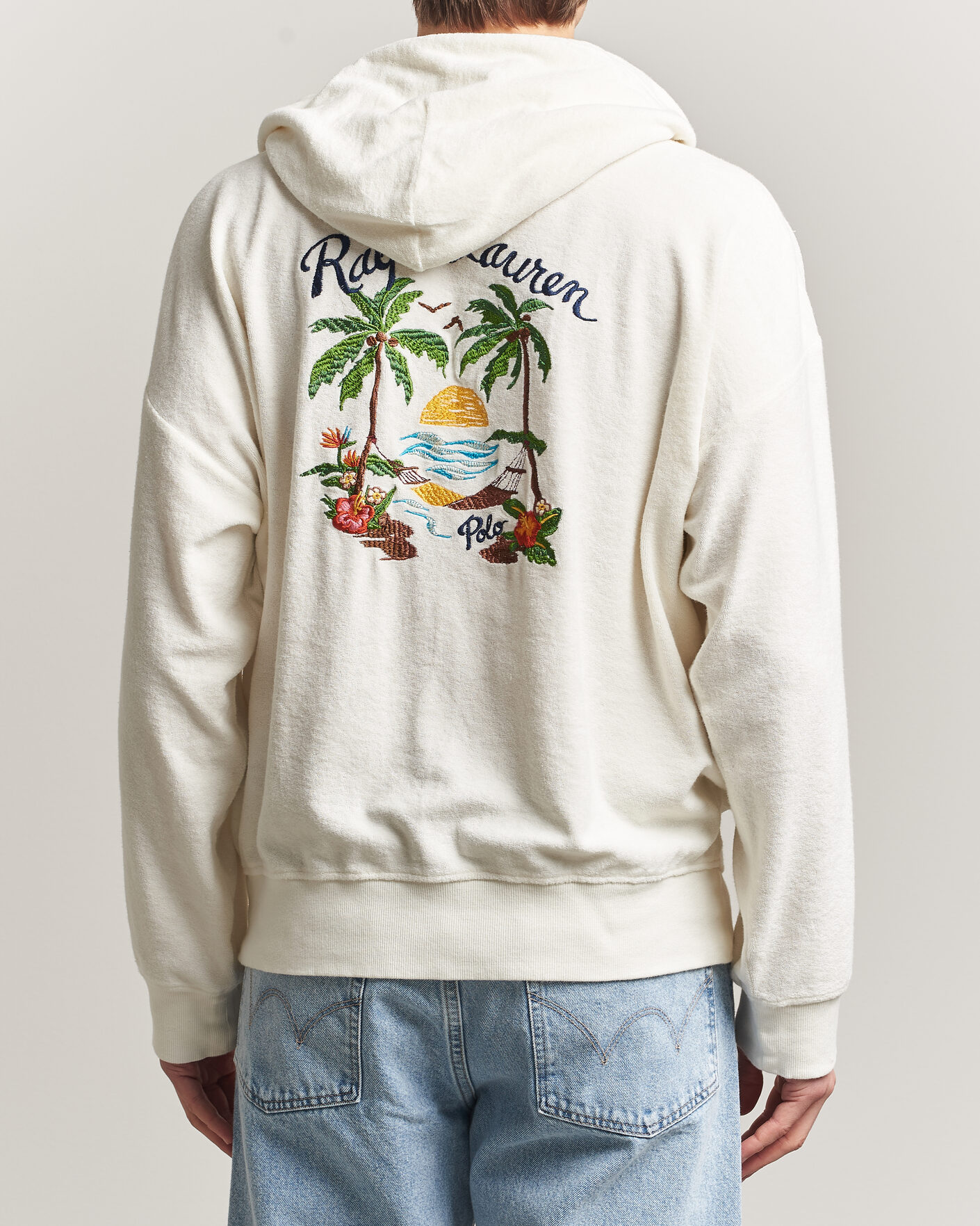 Hombres | Jerséis y prendas de punto | Polo Ralph Lauren | Cotton Terry Printed Full-Zip Hoodie Nevis