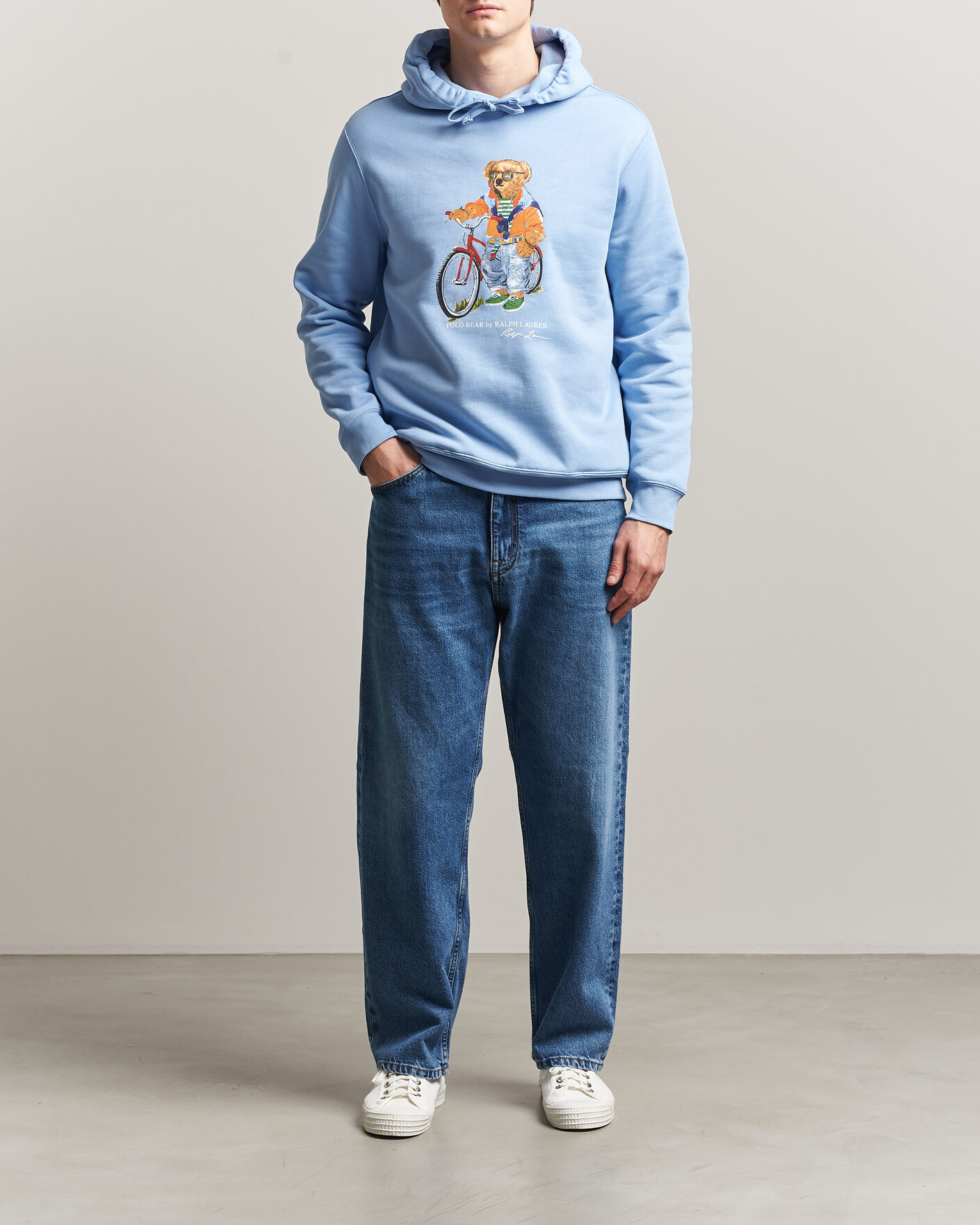 Hombres | Jerséis y prendas de punto | Polo Ralph Lauren | Fleece Bear Hoodie Austin Blue