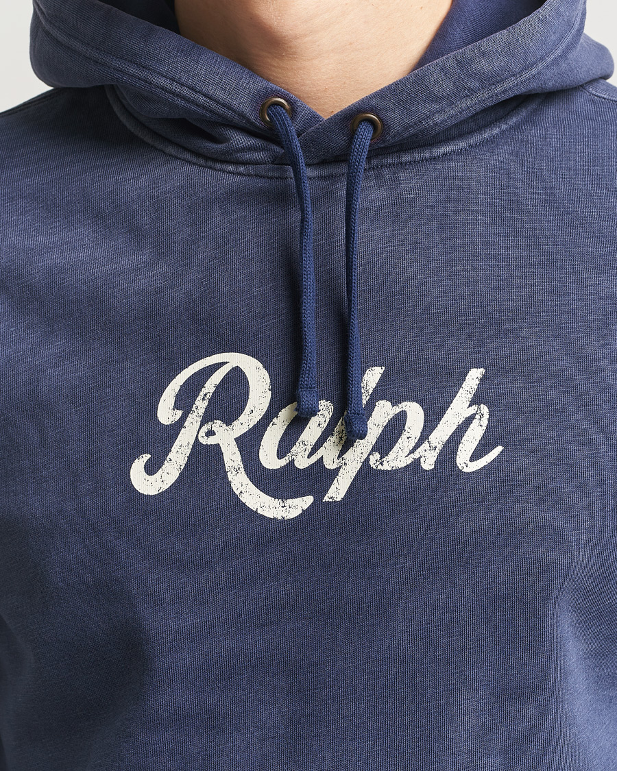 Hombres | Jerséis y prendas de punto | Polo Ralph Lauren | Vintage Fleece Logo Hoodie Dark Cobalt