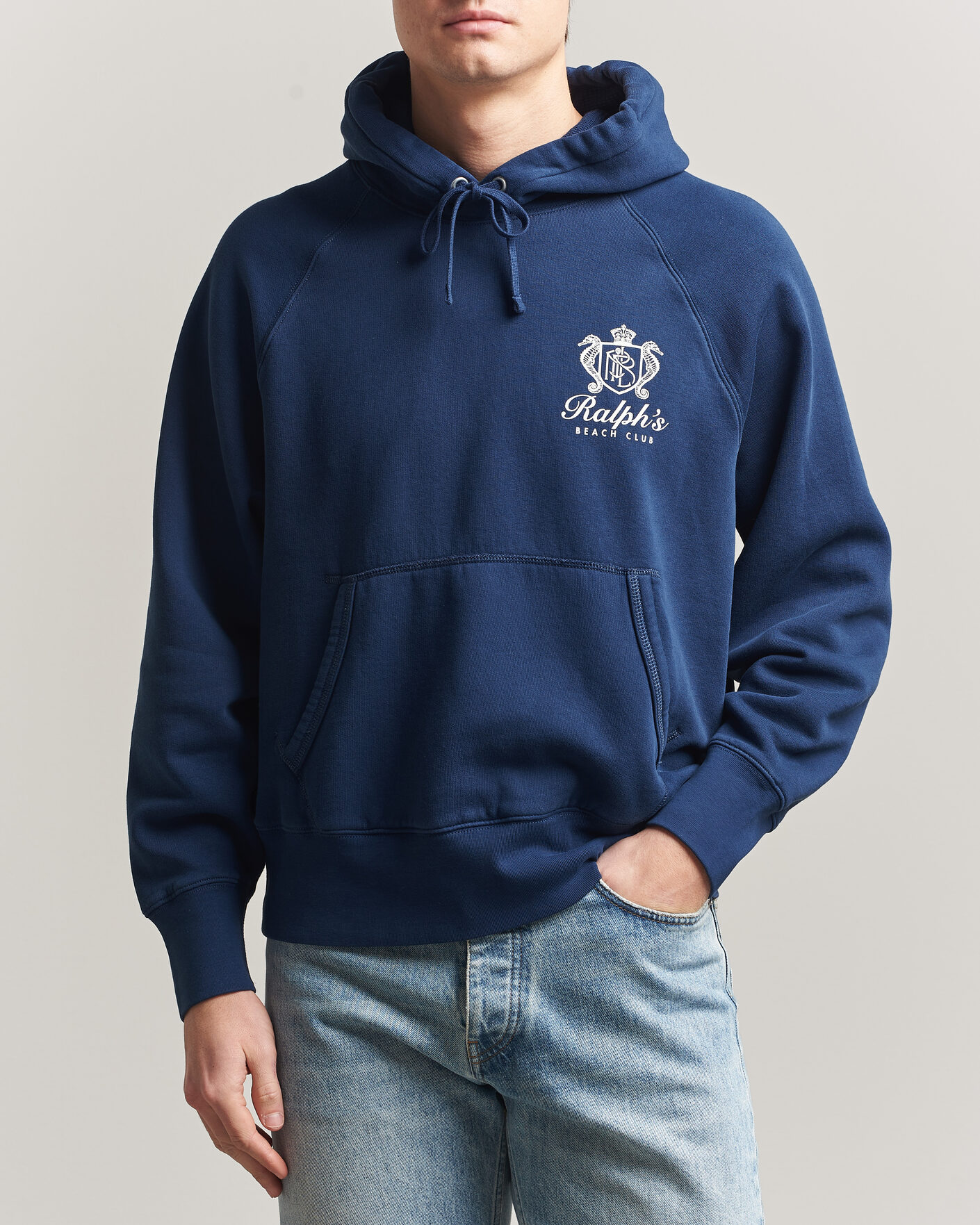 Hombres | Jerséis y prendas de punto | Polo Ralph Lauren | Fleece Hoodie Dark Cobalt