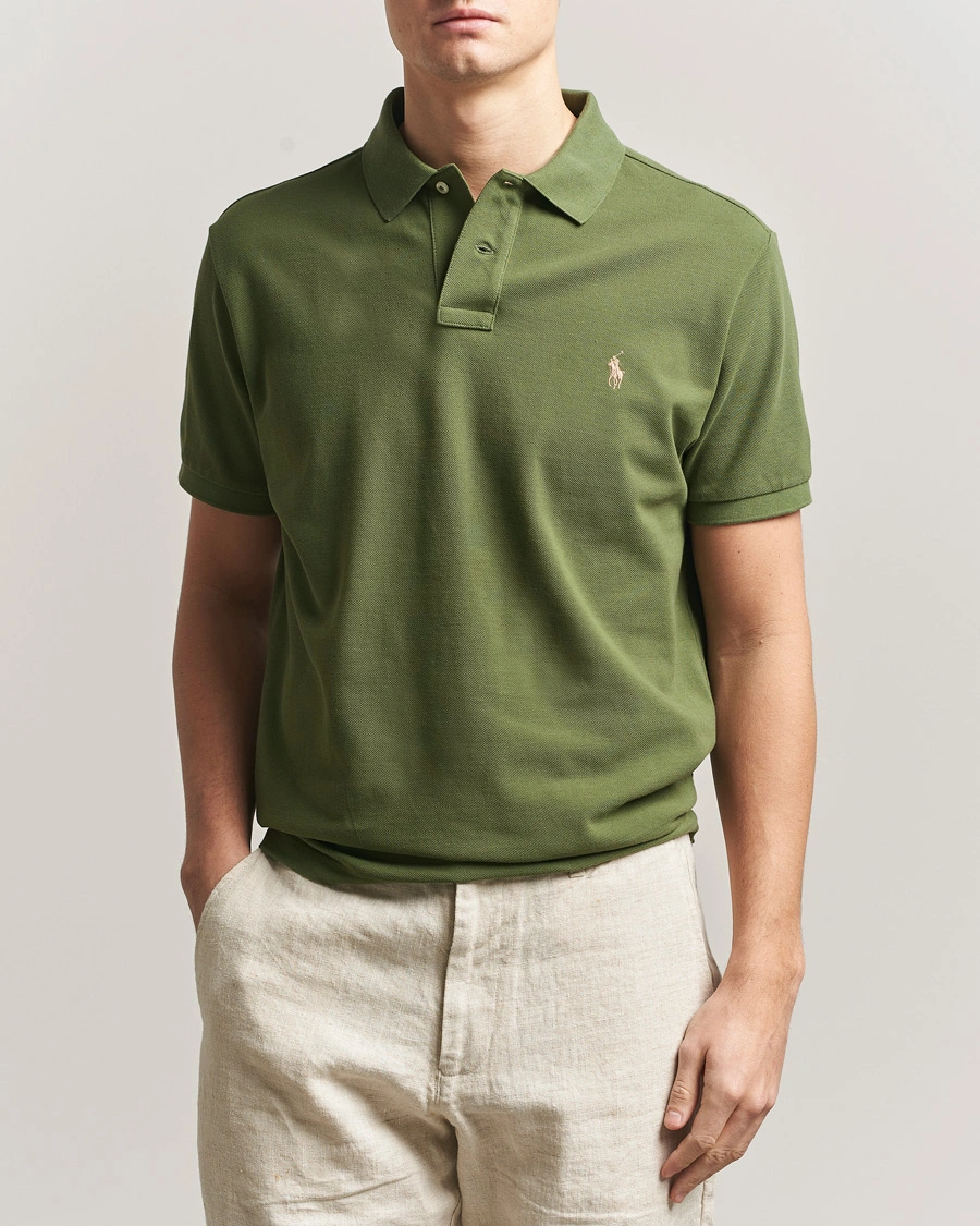 Hombres | Polos | Polo Ralph Lauren | Custom Slim Fit Polo Supply Olive