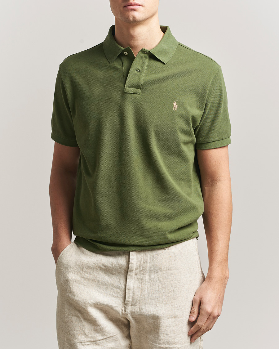 Hombres | Polos | Polo Ralph Lauren | Custom Slim Fit Polo Supply Olive