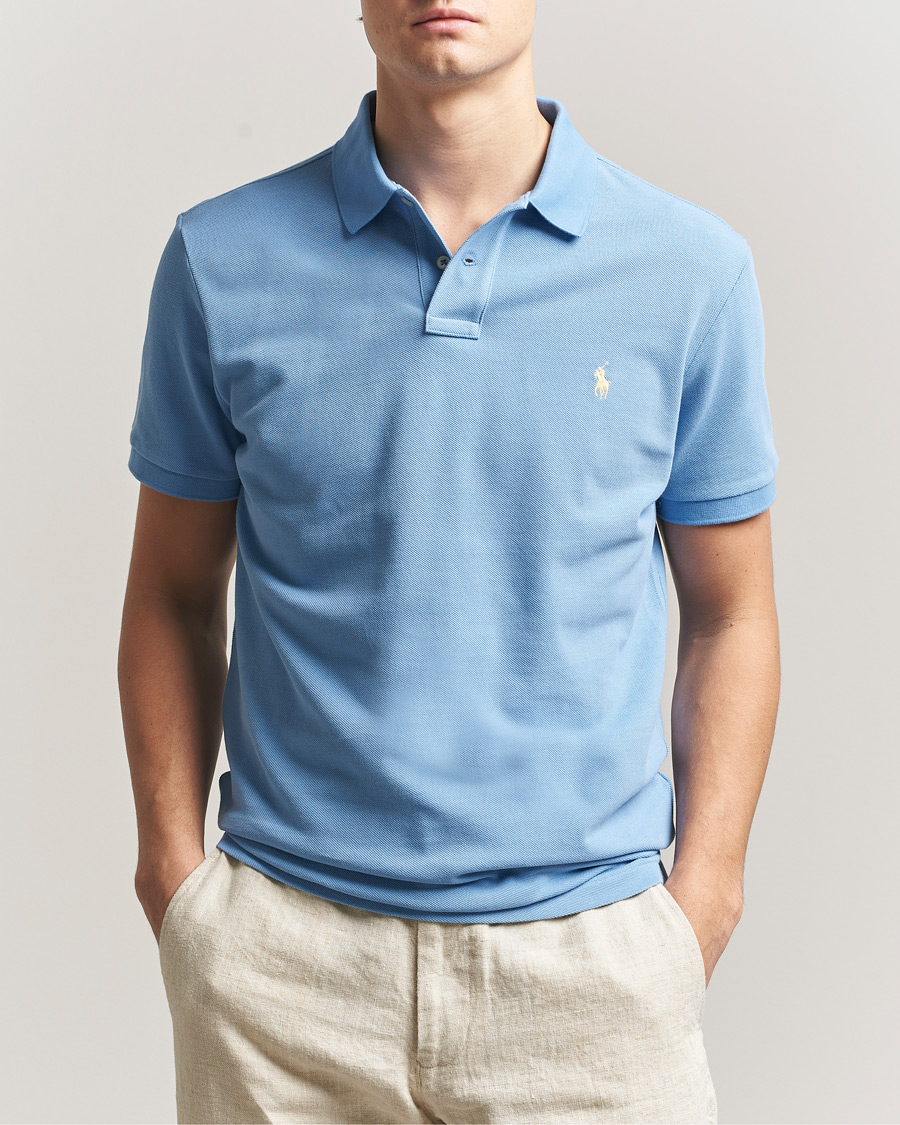 Hombres | Polos | Polo Ralph Lauren | Custom Slim Fit Polo Bristol Blue