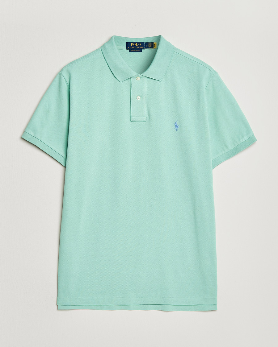 Hombres | Polos | Polo Ralph Lauren | Custom Slim Fit Polo Celadon