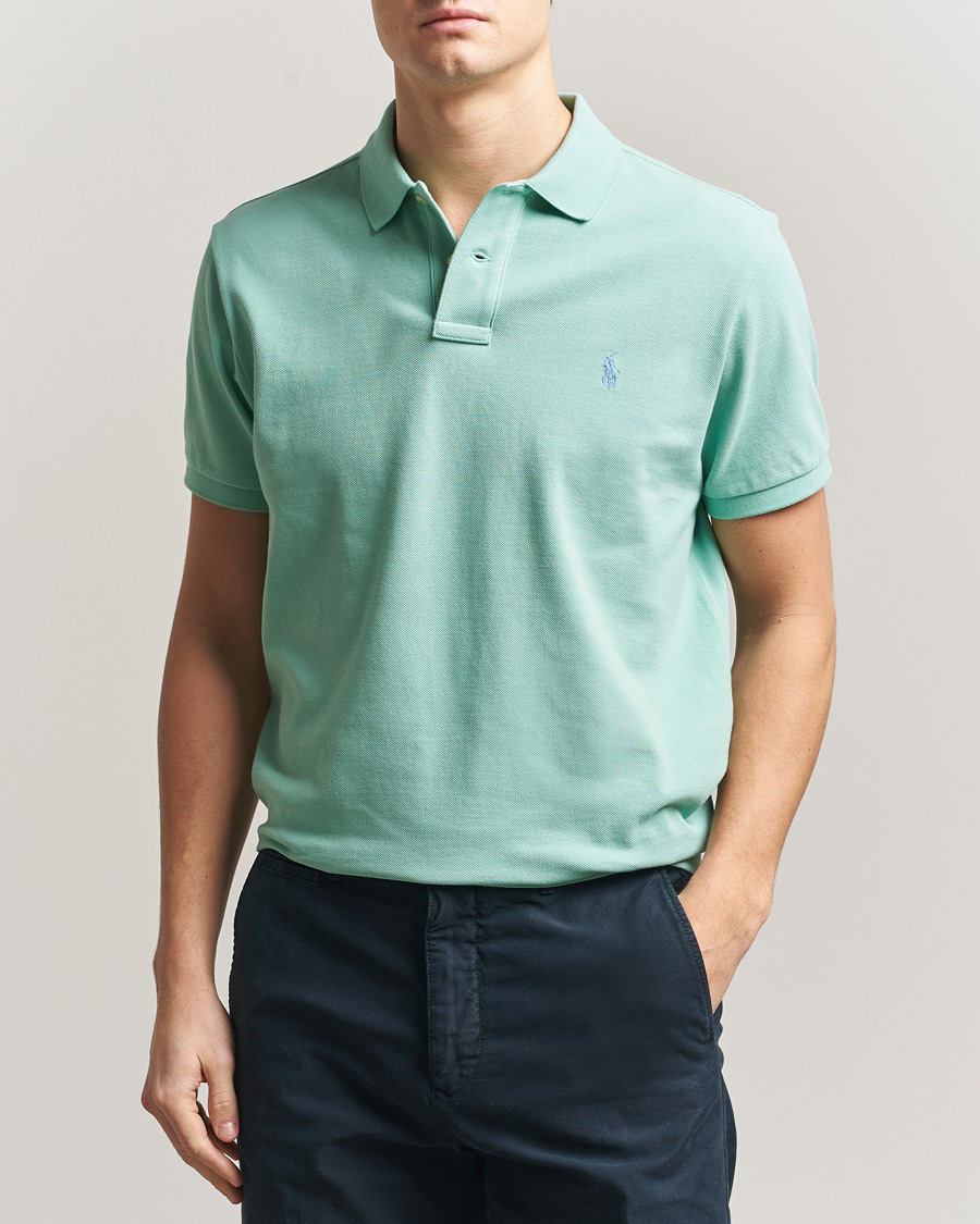 Hombres | Polos | Polo Ralph Lauren | Custom Slim Fit Polo Celadon