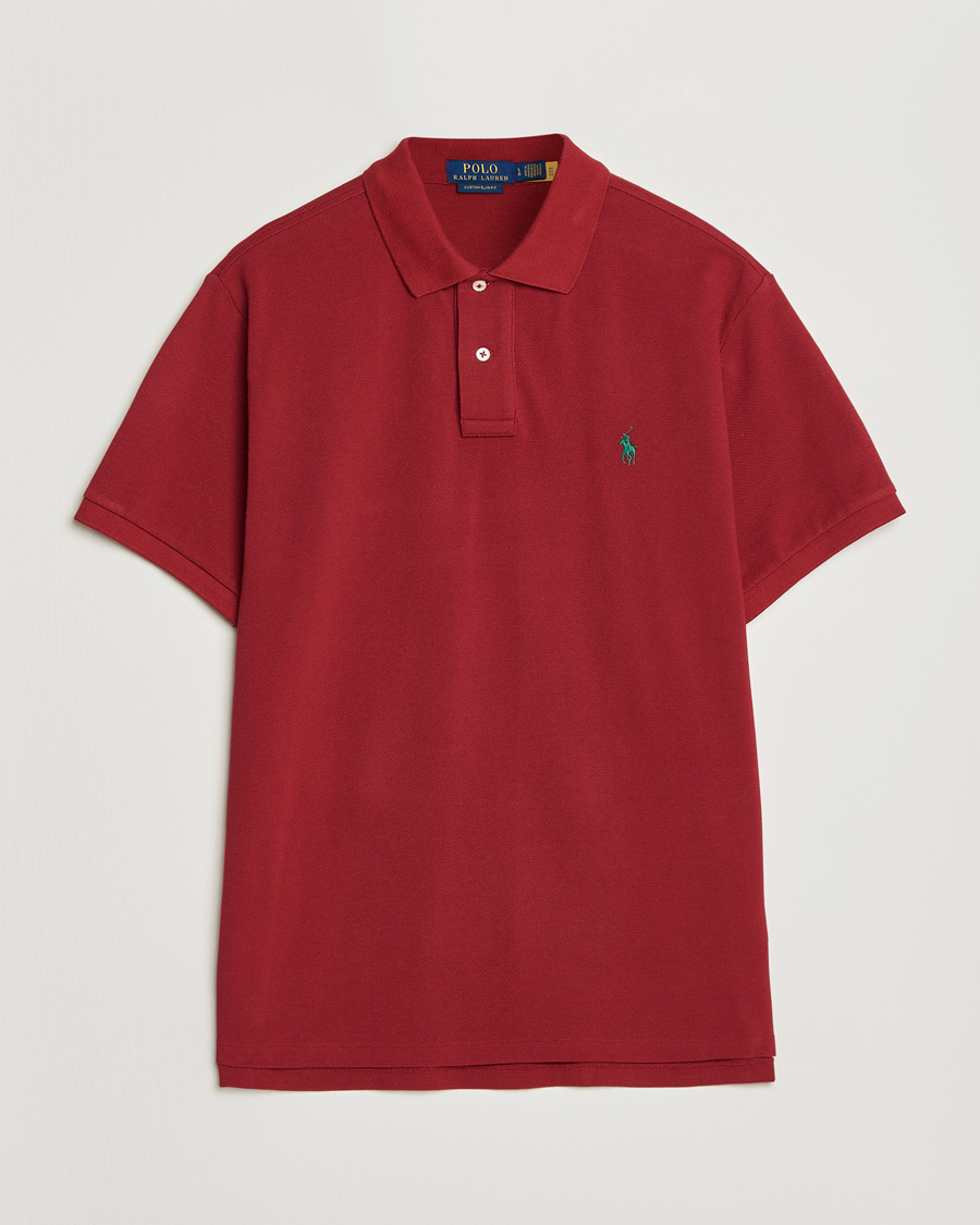 Hombres | Polos | Polo Ralph Lauren | Custom Slim Fit Polo Heritage Red
