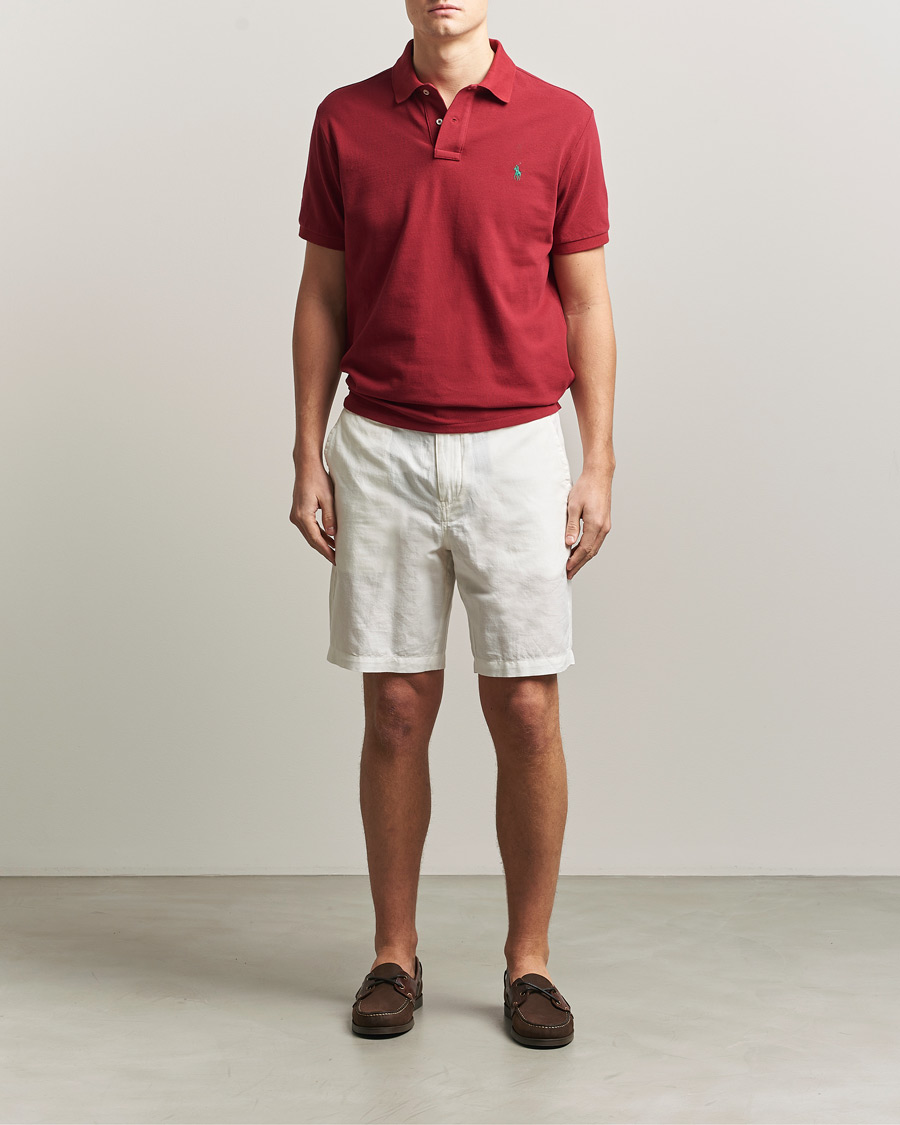 Hombres | Polos | Polo Ralph Lauren | Custom Slim Fit Polo Heritage Red