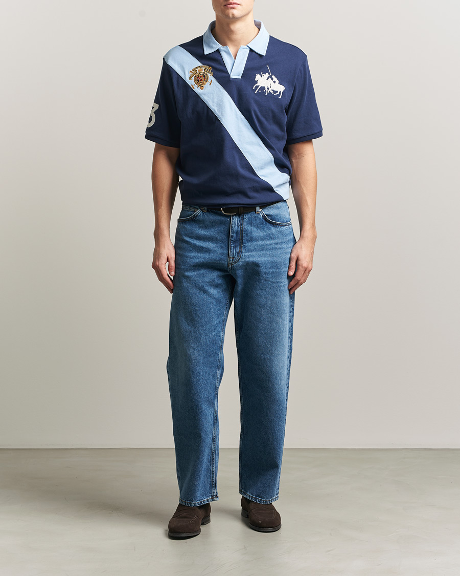 Hombres | Polos | Polo Ralph Lauren | Diagonal Striped Polo Newport Navy