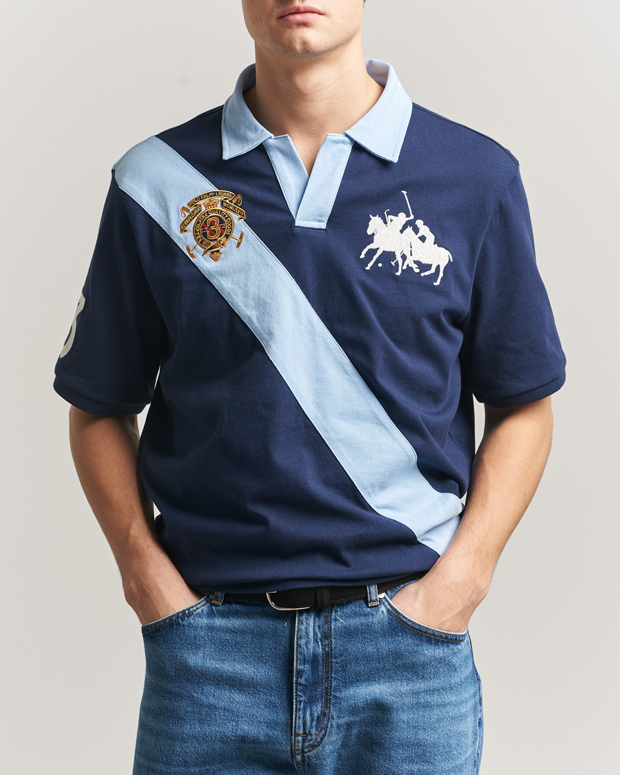 Hombres | Polos | Polo Ralph Lauren | Diagonal Striped Polo Newport Navy