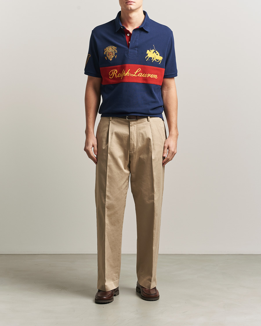 Hombres | Polos | Polo Ralph Lauren | Block Striped Polo Newport Navy