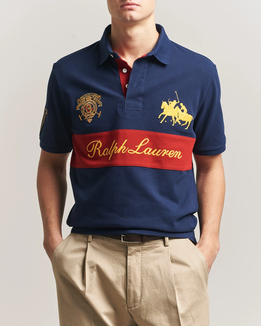 Hombres | Polos | Polo Ralph Lauren | Block Striped Polo Newport Navy