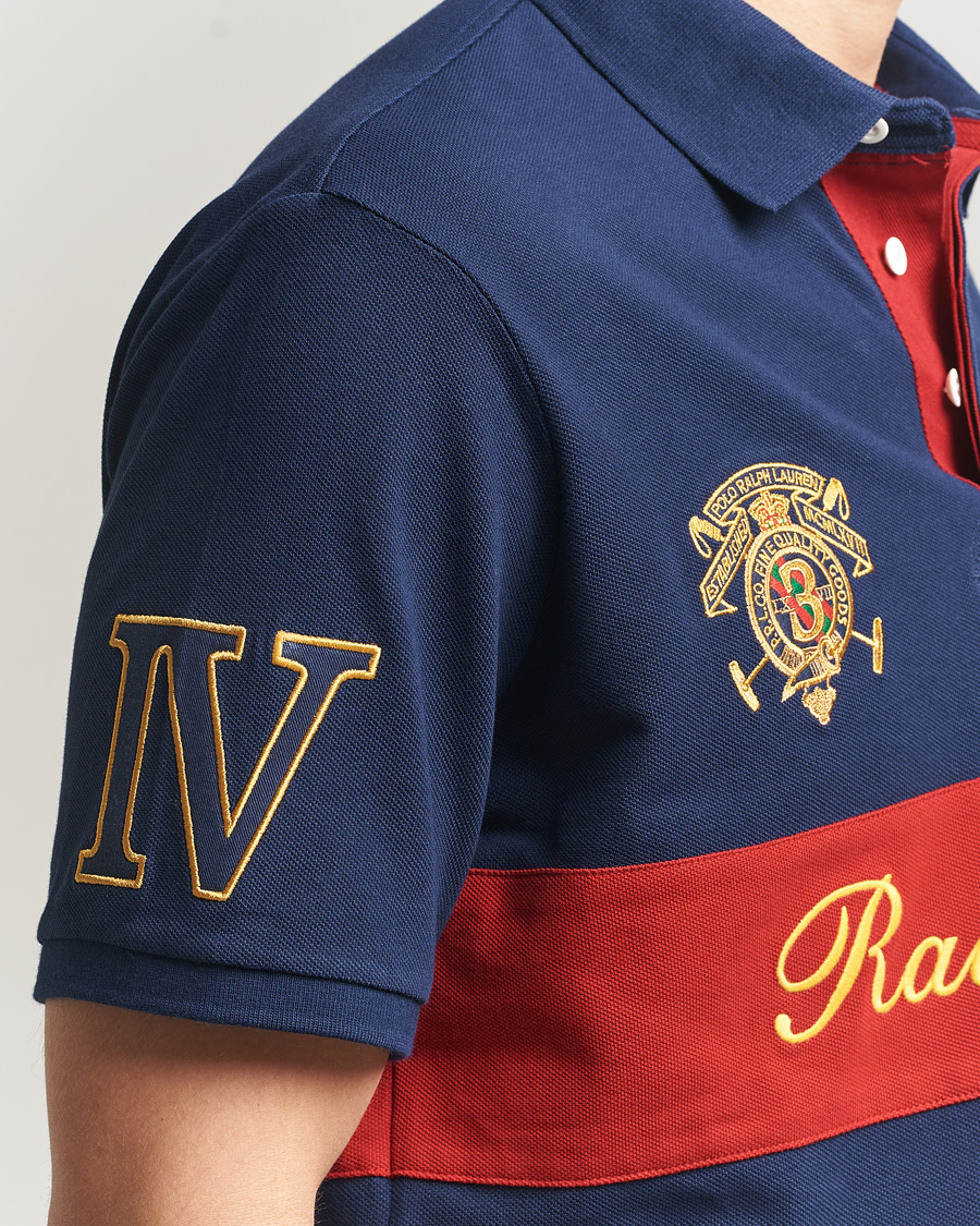 Hombres | Polos | Polo Ralph Lauren | Block Striped Polo Newport Navy