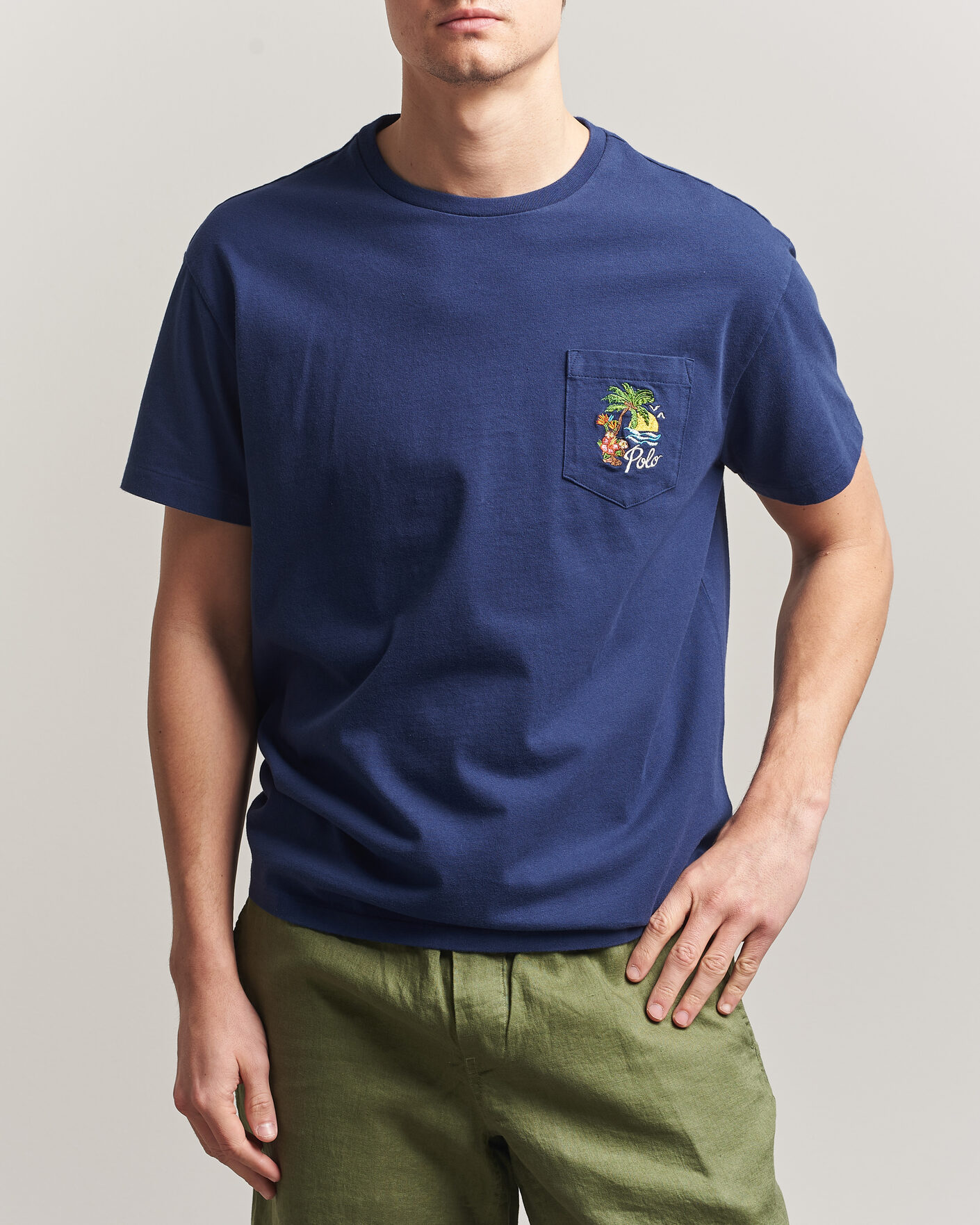 Hombres | Camisetas | Polo Ralph Lauren | Jersey Printed T-Shirt Dark Cobalt