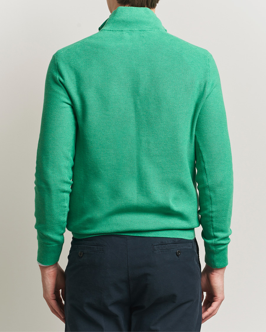 Hombres | Jerséis y prendas de punto | Polo Ralph Lauren | Textured Half Zip Palm Green Heather