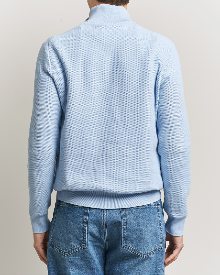 Hombres | Jerséis y prendas de punto | Polo Ralph Lauren | Textured Half Zip Office Blue