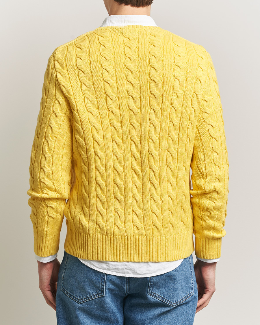 Hombres | Jerséis y prendas de punto | Polo Ralph Lauren | Cotton Cable Pullover Sunfish Yellow