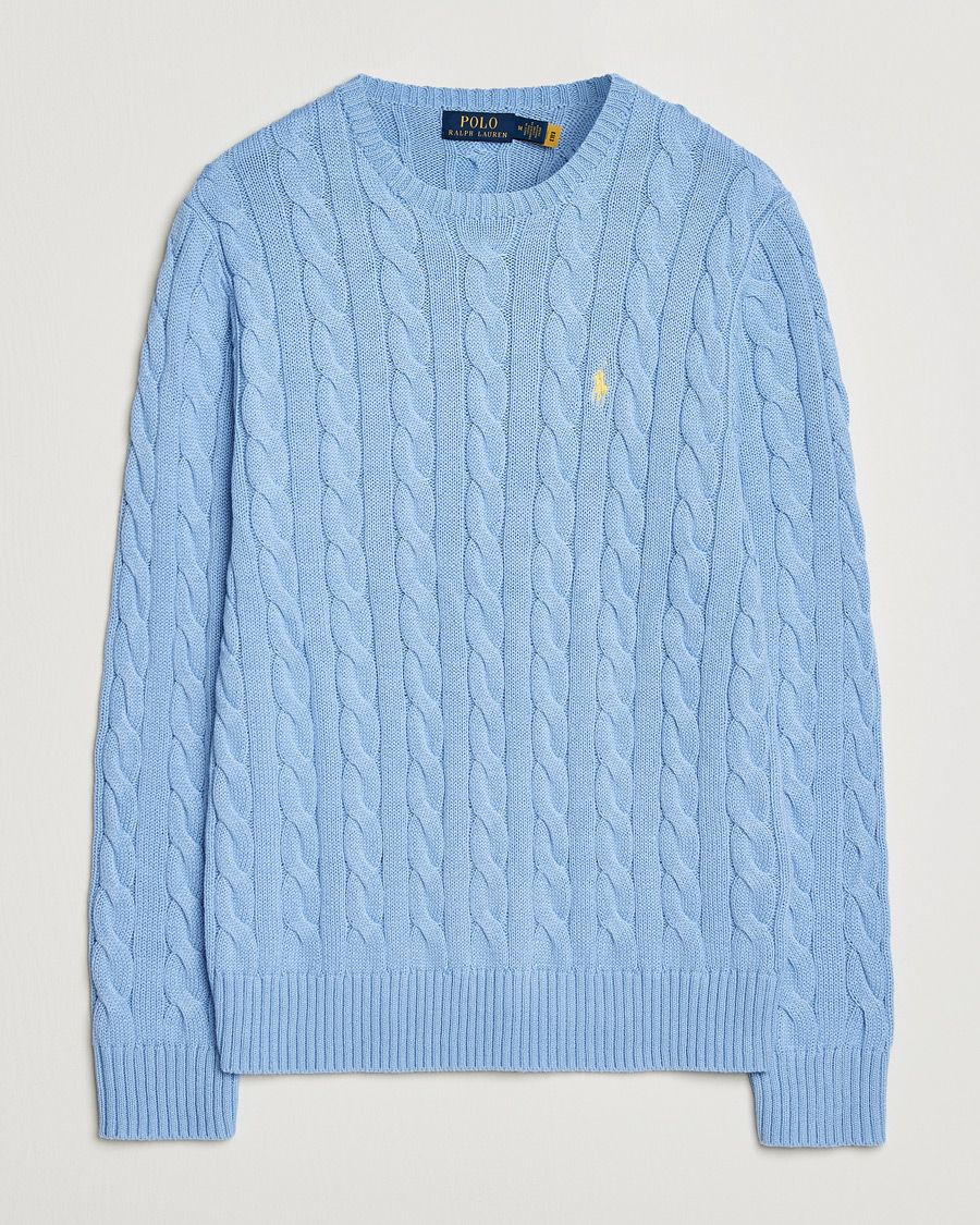 Hombres | Jerséis y prendas de punto | Polo Ralph Lauren | Cotton Cable Pullover Austin Blue