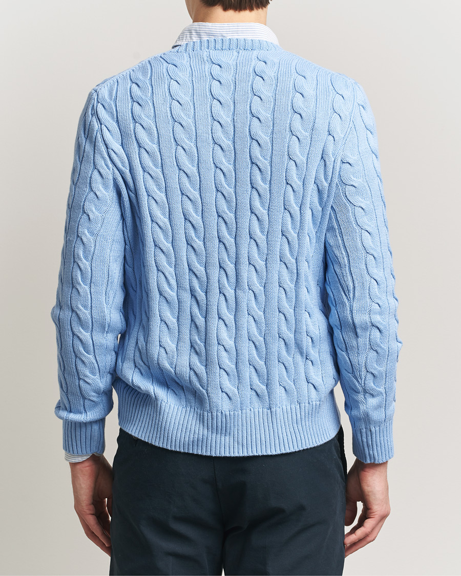 Hombres | Jerséis y prendas de punto | Polo Ralph Lauren | Cotton Cable Pullover Austin Blue