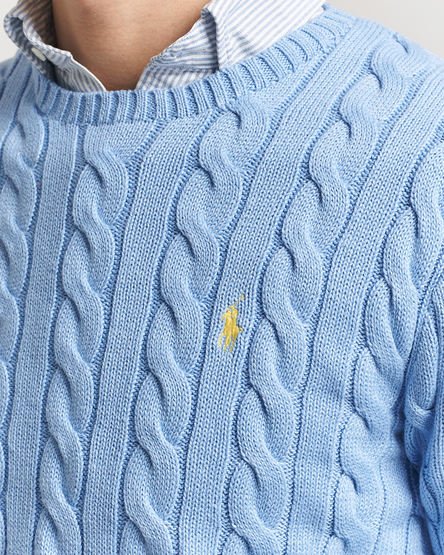 Hombres | Jerséis y prendas de punto | Polo Ralph Lauren | Cotton Cable Pullover Austin Blue