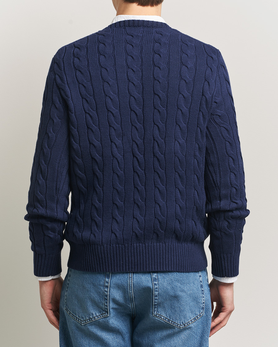 Hombres | Jerséis y prendas de punto | Polo Ralph Lauren | Cotton Cable Pullover Bright Navy