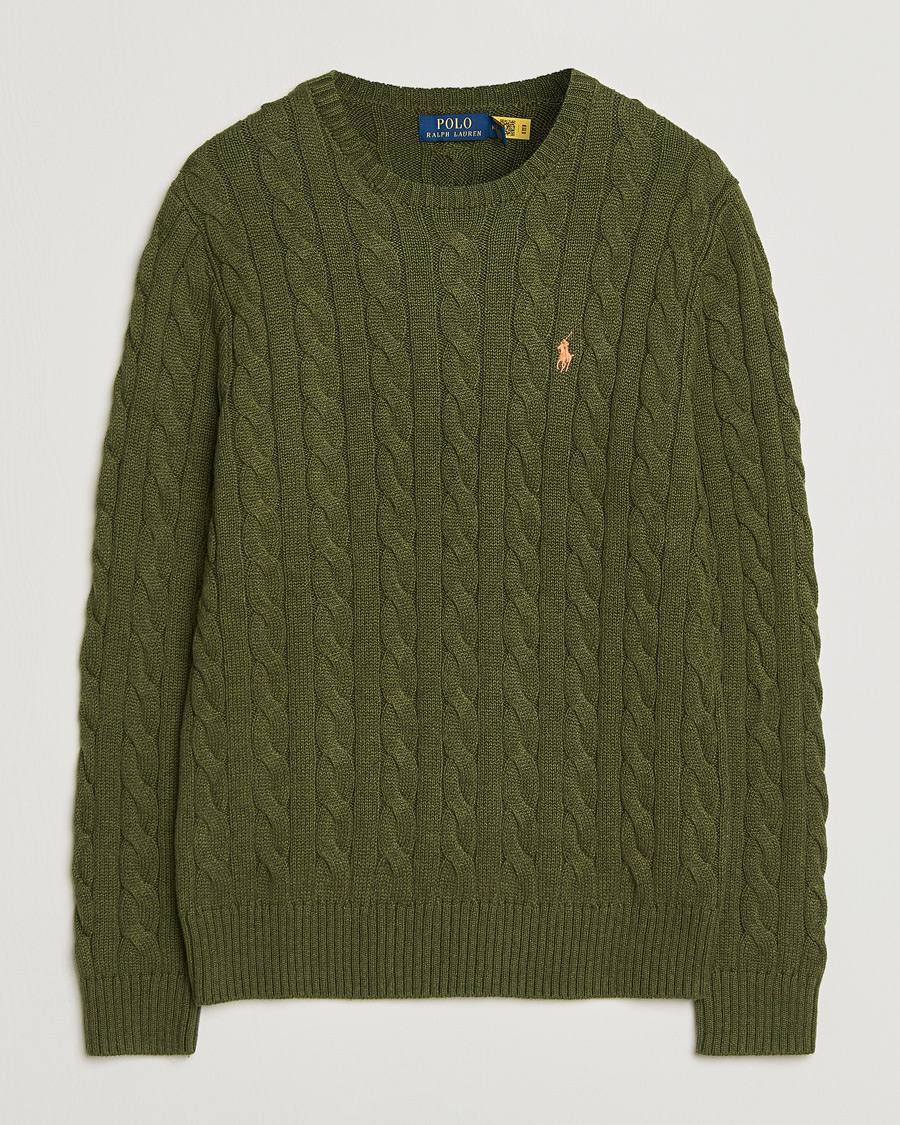 Hombres | Jerséis y prendas de punto | Polo Ralph Lauren | Cotton Cable Pullover Garden Trail Heather