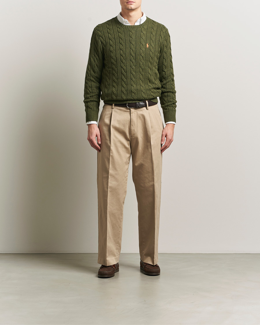 Hombres | Jerséis y prendas de punto | Polo Ralph Lauren | Cotton Cable Pullover Garden Trail Heather