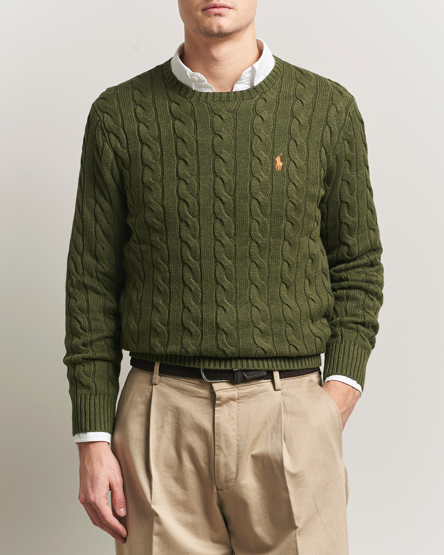 Hombres | Jerséis y prendas de punto | Polo Ralph Lauren | Cotton Cable Pullover Garden Trail Heather
