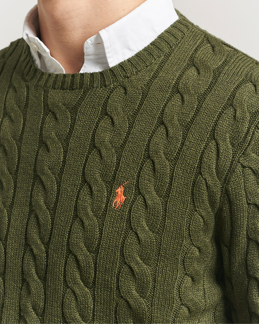 Hombres | Jerséis y prendas de punto | Polo Ralph Lauren | Cotton Cable Pullover Garden Trail Heather