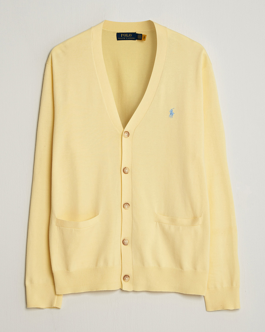 Hombres | Jerséis y prendas de punto | Polo Ralph Lauren | Cotton Cardigan Wicket Yellow