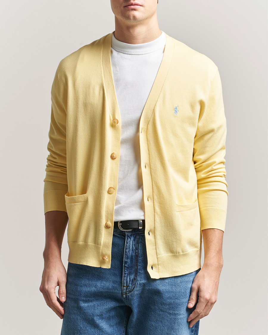 Hombres | Jerséis y prendas de punto | Polo Ralph Lauren | Cotton Cardigan Wicket Yellow