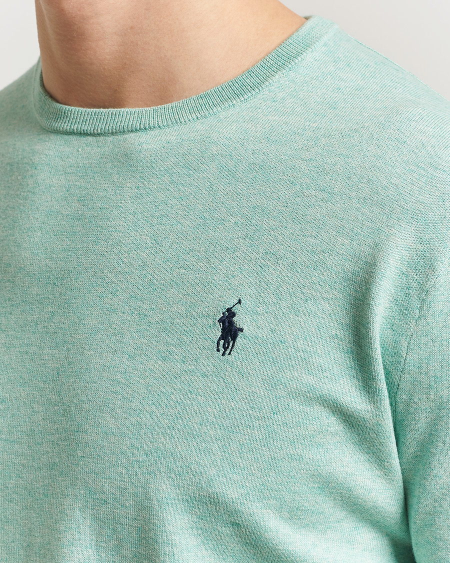 Hombres | Jerséis y prendas de punto | Polo Ralph Lauren | Cotton Crew Neck Sweater Green Heather
