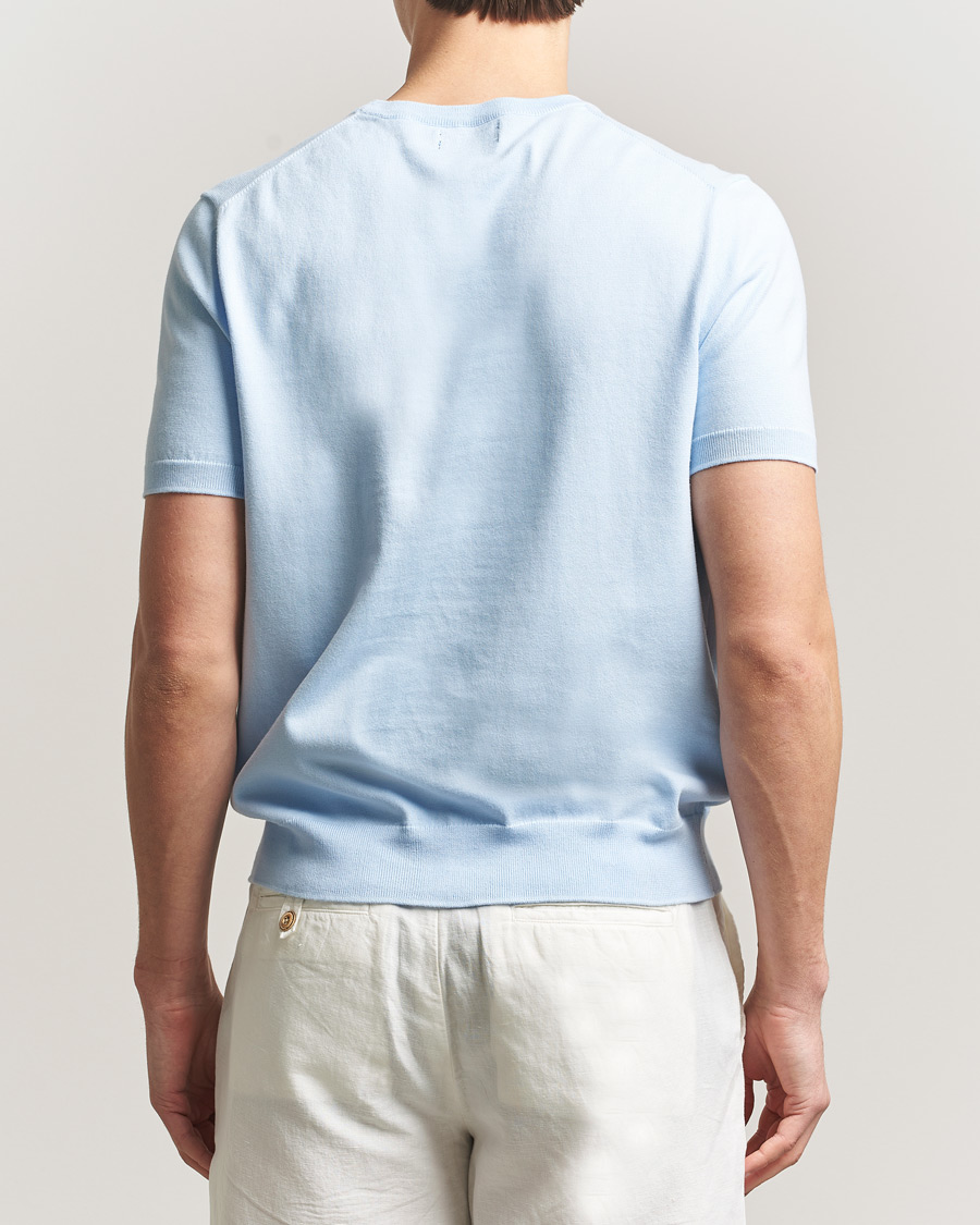 Hombres | Camisetas | Polo Ralph Lauren | Knitted Short Sleeve T-Shirt Office Blue