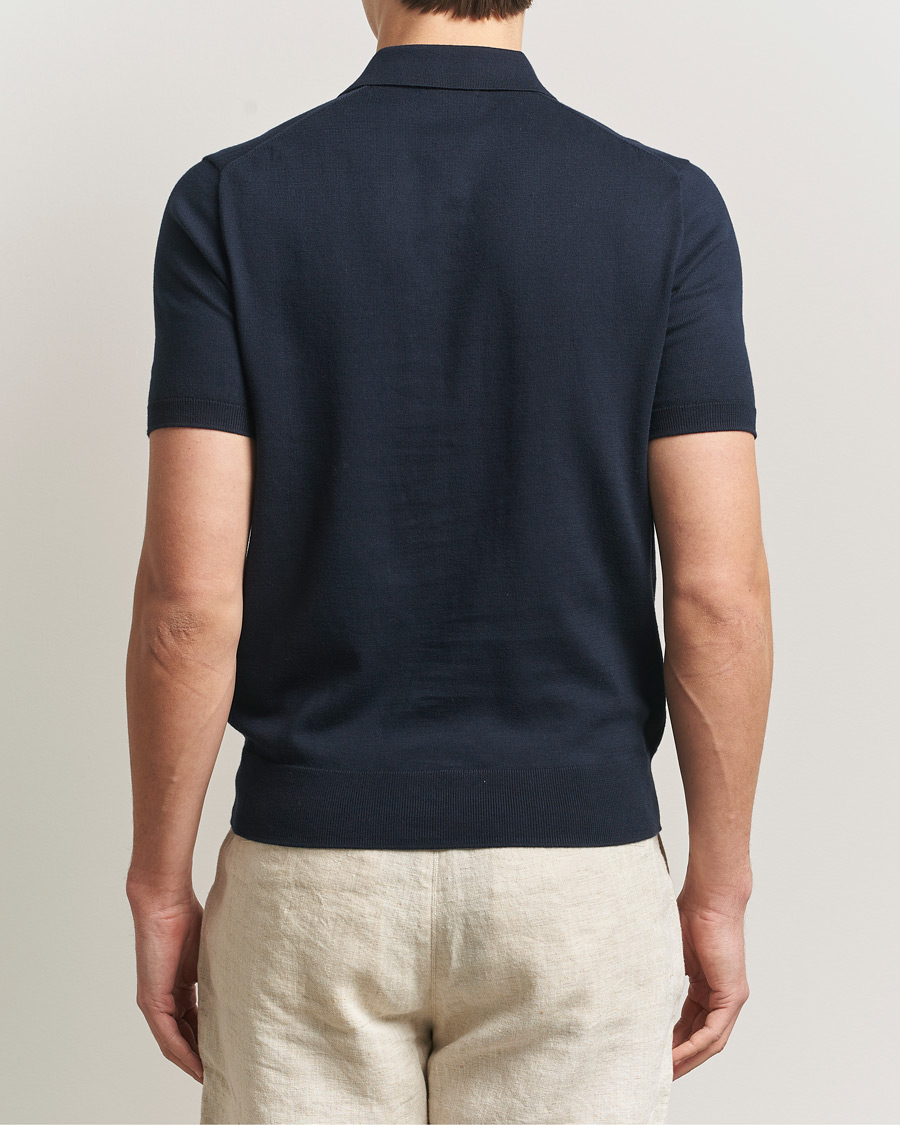 Hombres | Polos | Polo Ralph Lauren | Knitted Short Sleeve Polo Hunter Navy