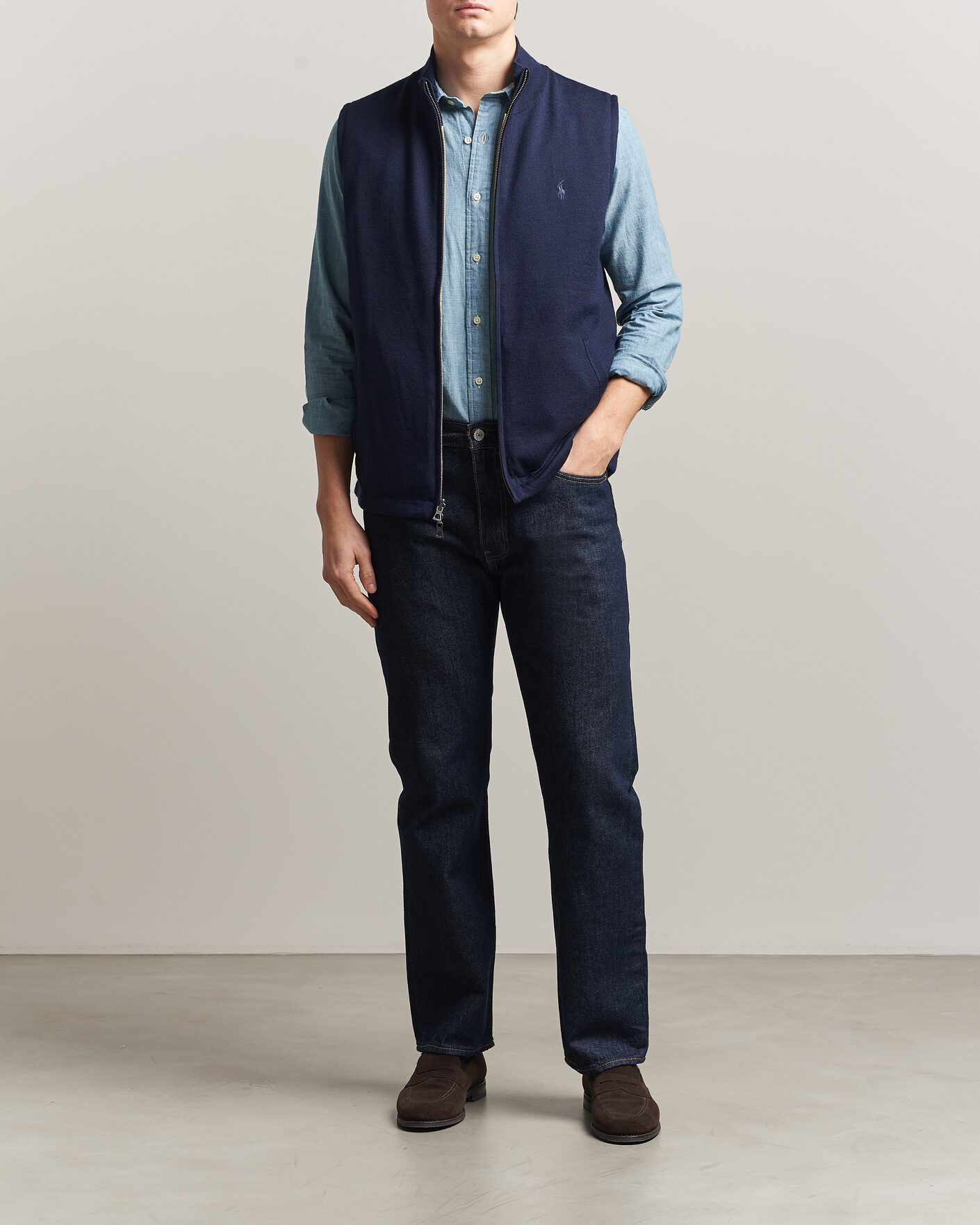 Hombres | Jerséis y prendas de punto | Polo Ralph Lauren | Wool Blend Vest Navy Combo