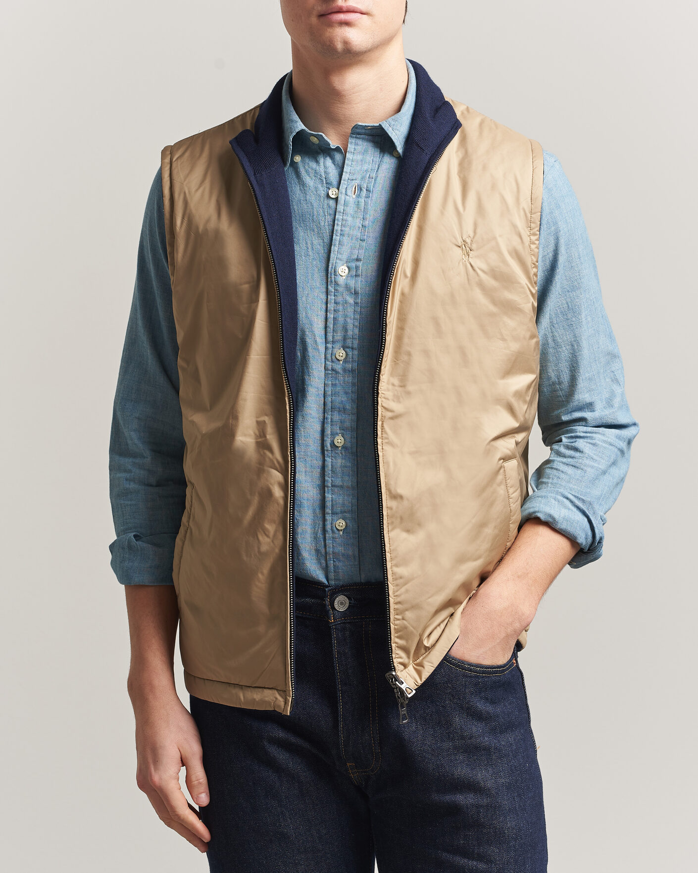 Hombres | Jerséis y prendas de punto | Polo Ralph Lauren | Wool Blend Vest Navy Combo