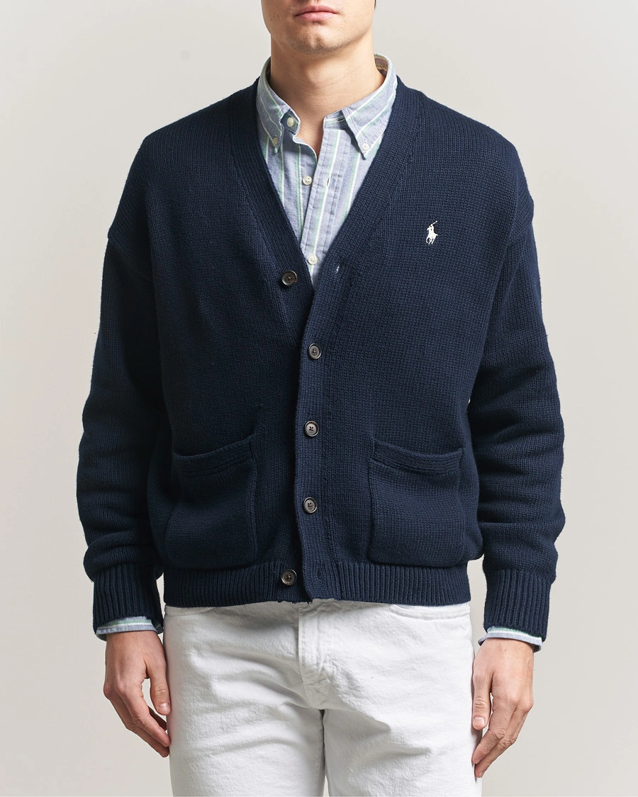 Hombres | Jerséis y prendas de punto | Polo Ralph Lauren | Cotton Cardigan Hunter Navy