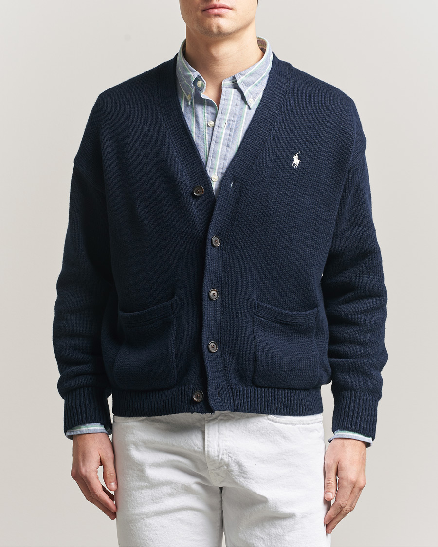 Hombres | Jerséis y prendas de punto | Polo Ralph Lauren | Cotton Cardigan Hunter Navy