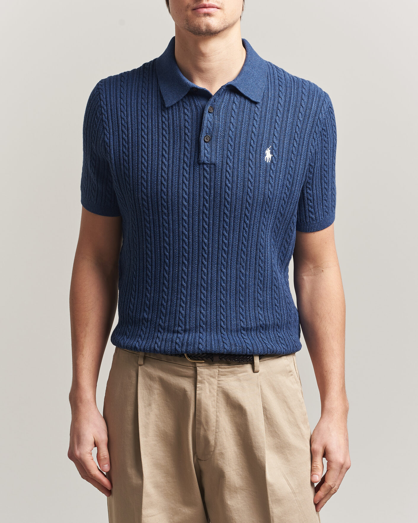 Hombres | Polos | Polo Ralph Lauren | Cotton Polo Rustic Navy Heather