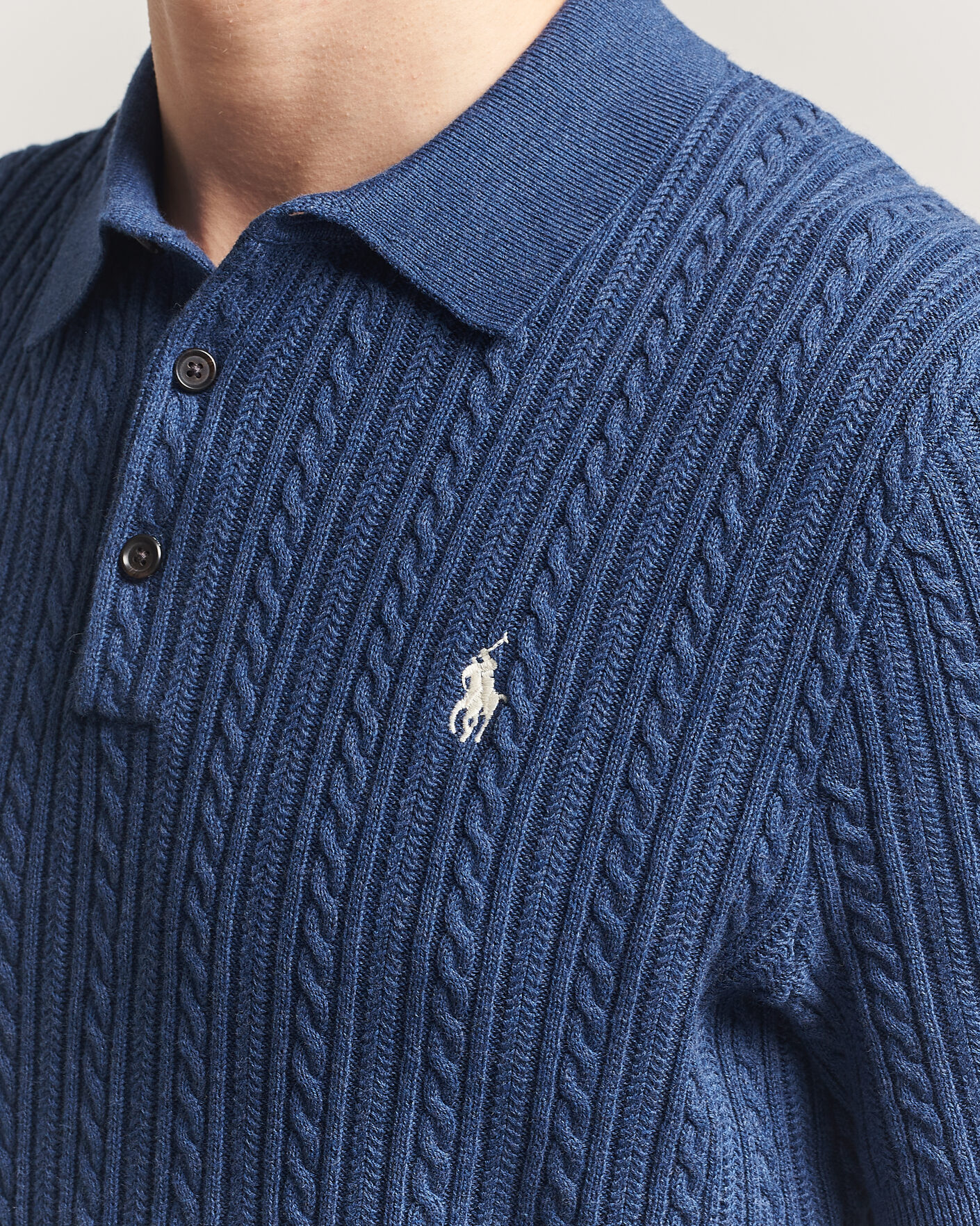 Hombres | Polos | Polo Ralph Lauren | Cotton Polo Rustic Navy Heather