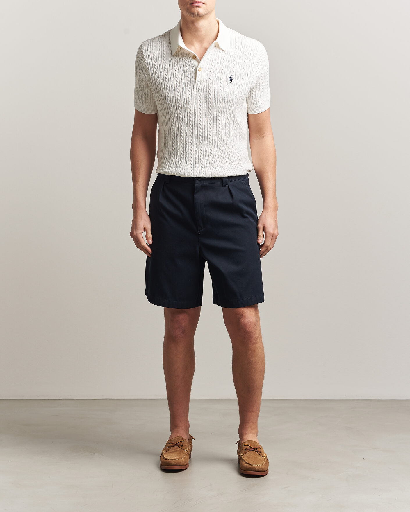 Hombres | Polos | Polo Ralph Lauren | Cotton Polo Deckwash White/Navy