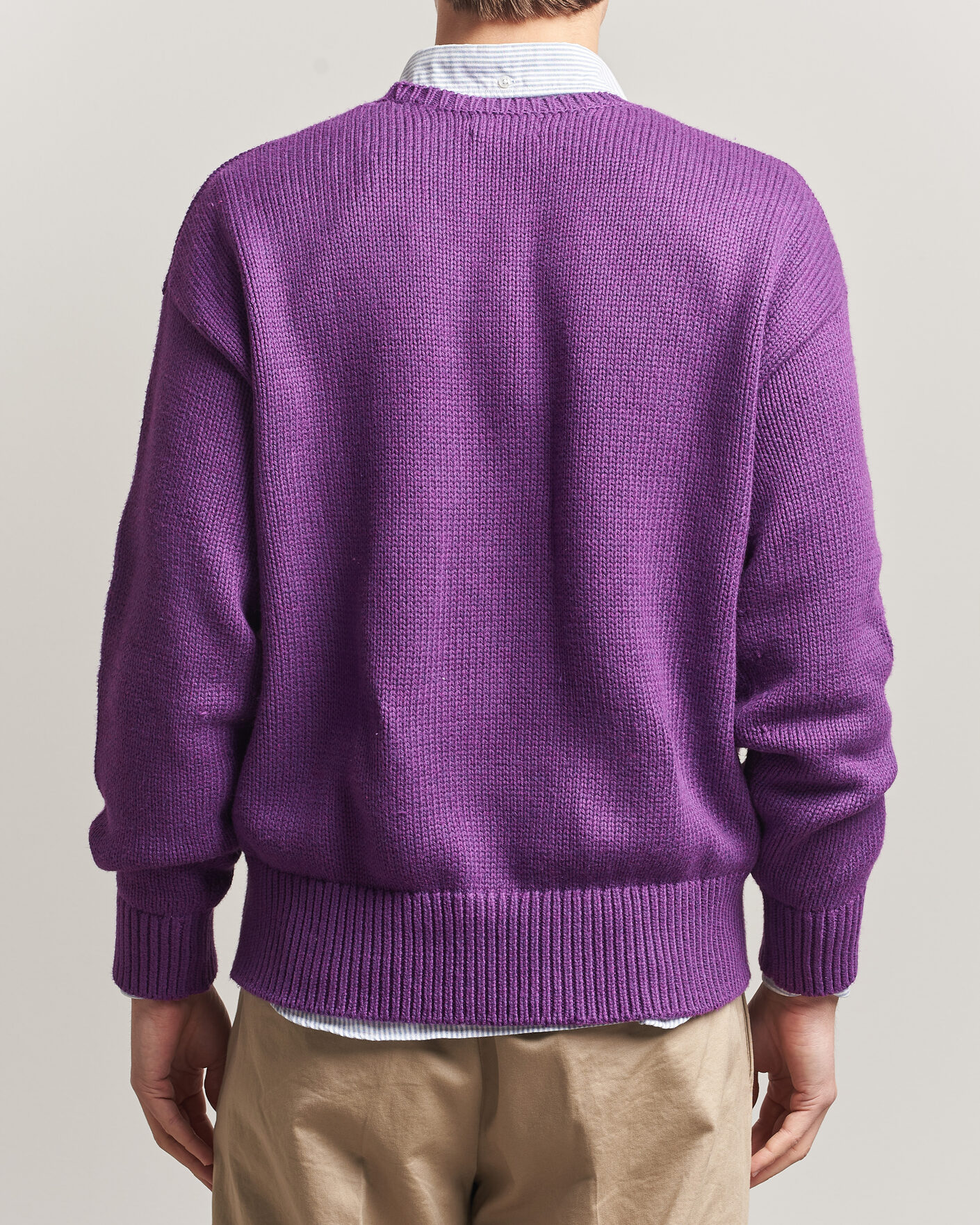 Hombres | Jerséis y prendas de punto | Polo Ralph Lauren | Cotton Logo Sweater Purple Heahter