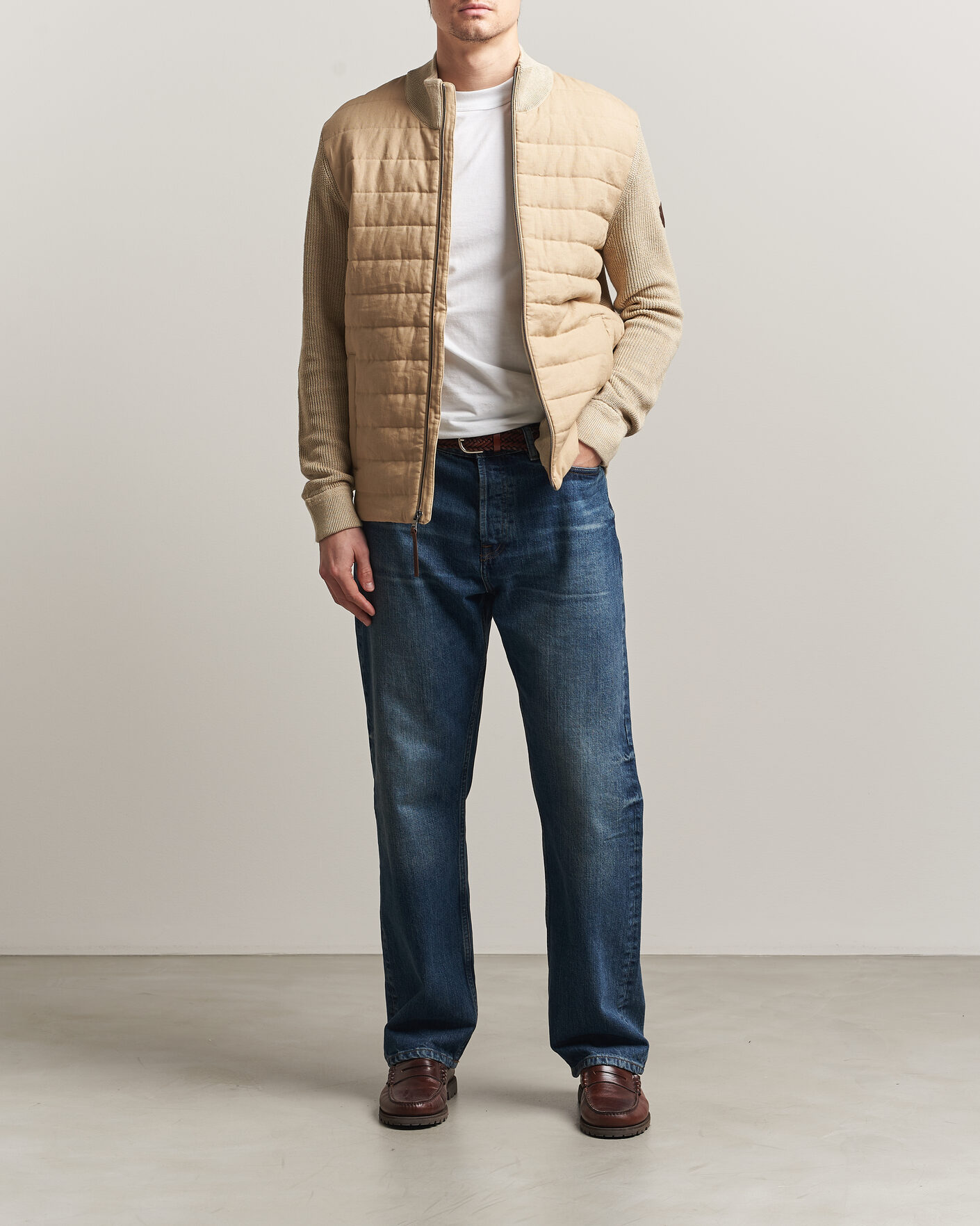 Hombres | Abrigos y chaquetas | Polo Ralph Lauren | Linen Full Zip Sweater Coastal Beige