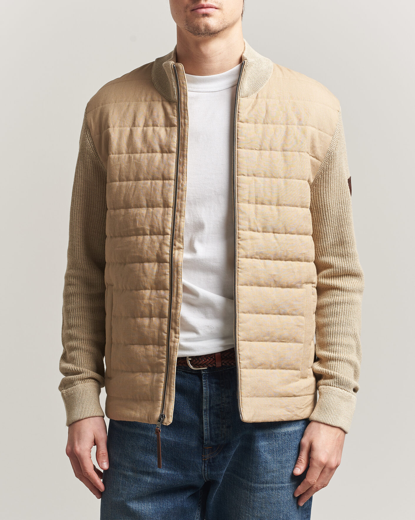 Hombres | Abrigos y chaquetas | Polo Ralph Lauren | Linen Full Zip Sweater Coastal Beige
