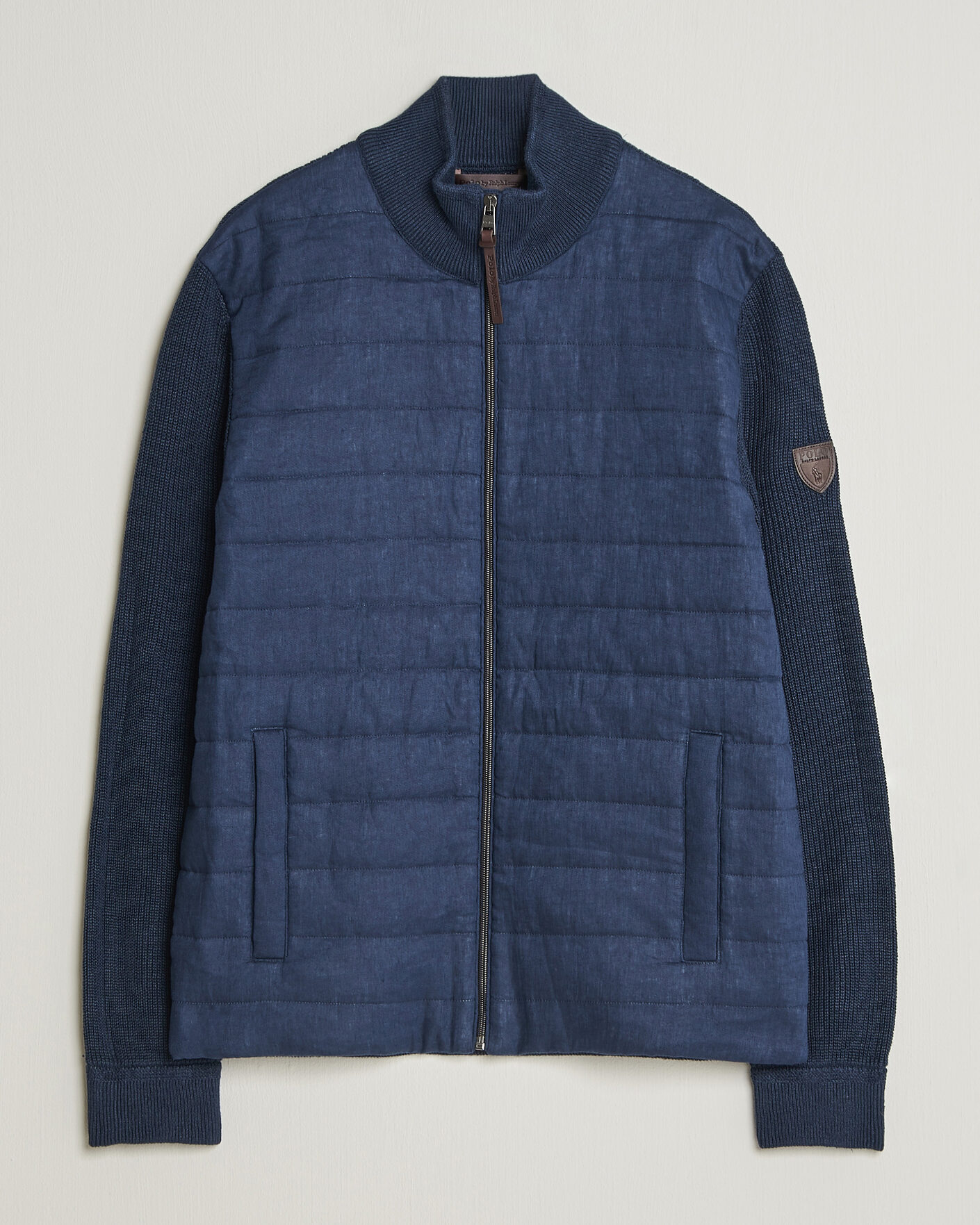 Hombres | Jerséis y prendas de punto | Polo Ralph Lauren | Linen Full Zip Sweater Navy