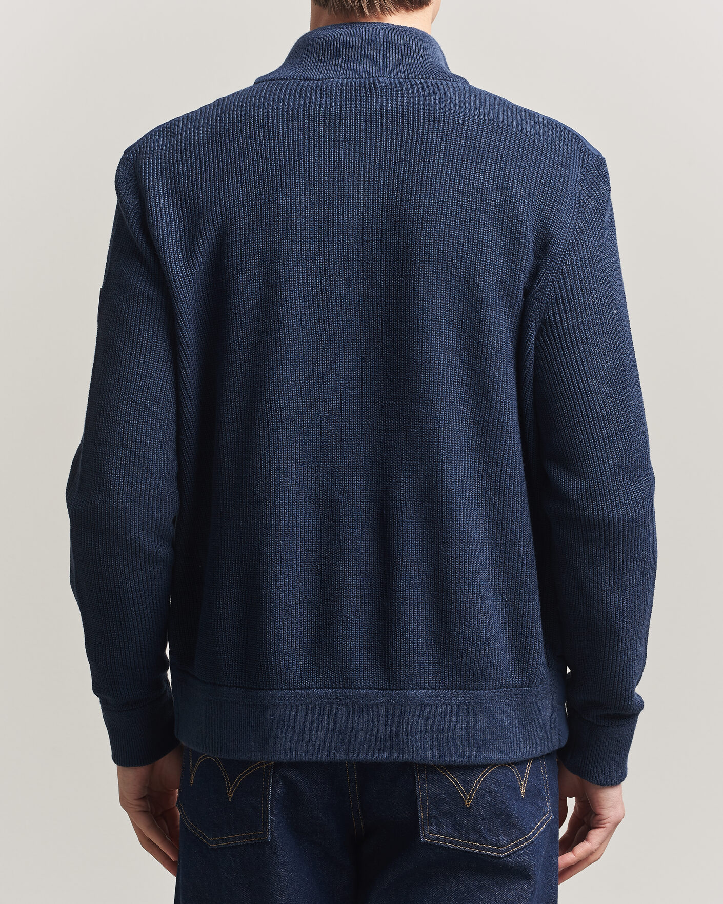 Hombres | Jerséis y prendas de punto | Polo Ralph Lauren | Linen Full Zip Sweater Navy